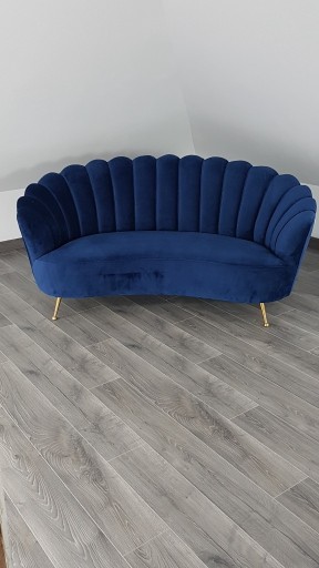 Zdjęcie oferty: Nowa sofa glamour granatowa 