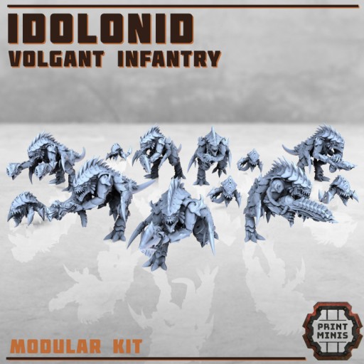 Zdjęcie oferty: Idolonid - Volgant Infantry x7  - Print Minis 