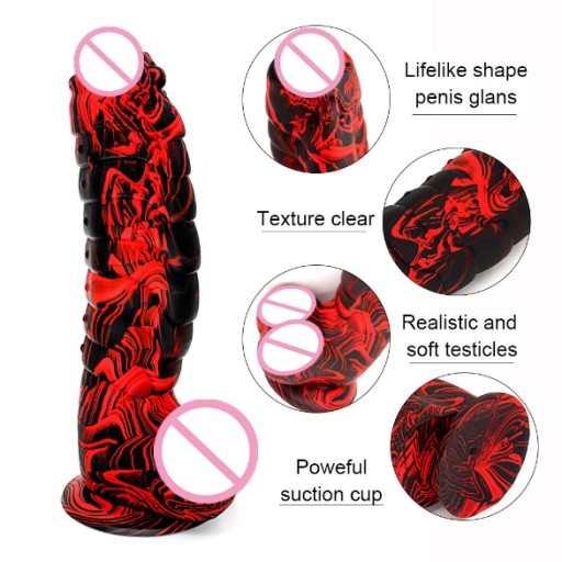 Zdjęcie oferty: XL Dildo penis Multicolor styl smok a'la BadDragon