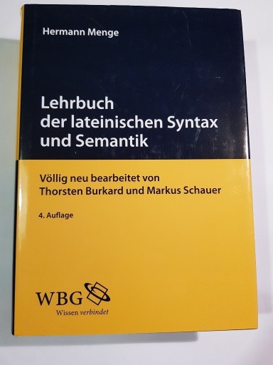 Zdjęcie oferty: Lehrbuch der lateinischen Syntax und Semantik