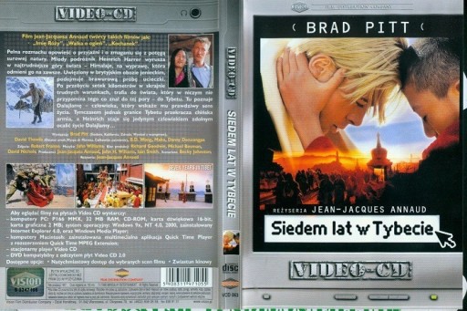 Zdjęcie oferty: SIEDEM LAT W TYBECIE Brad Pitt film 2x VCD
