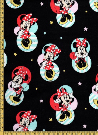 Zdjęcie oferty: Tkanina bawełniana Disney Minnie 1,5m # 4808