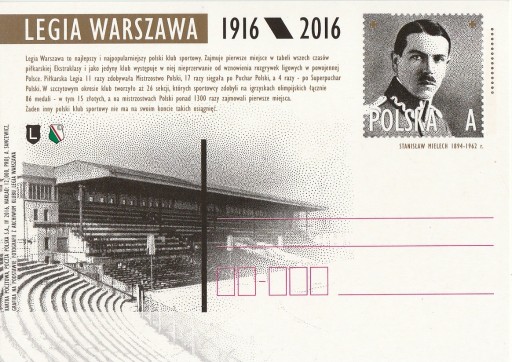 Zdjęcie oferty: Cp 1743 - Legia Warszawa 1916/2016