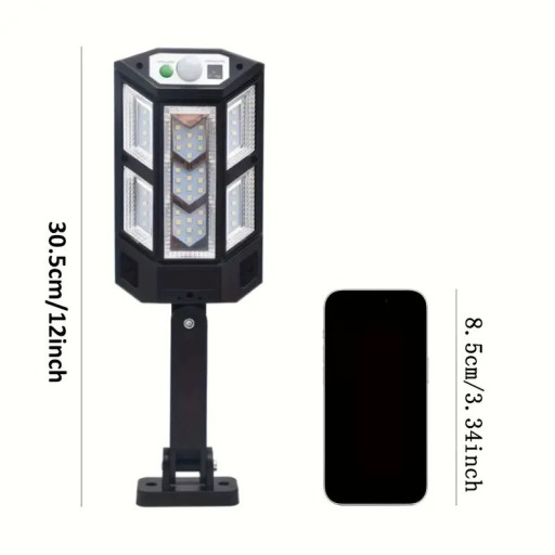 Zdjęcie oferty: Lampa solarna , zewnętrzna  43 SMD LED , indukcja 