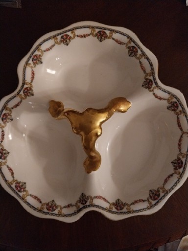 Zdjęcie oferty: Limoges kabaret porcelana antyk trojdzielnia