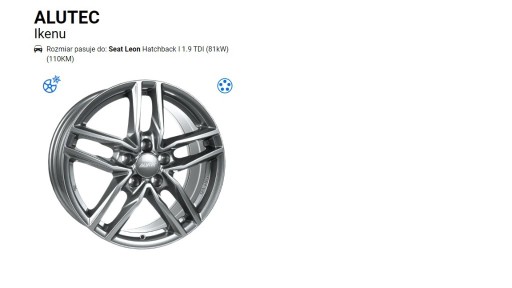 Zdjęcie oferty: Felgi aluminiowe Alutec IKENU 16 cali 5x100