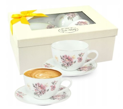 Zdjęcie oferty: Zestaw filiżanek Festa Italia Porcelana 2 x 240 ml