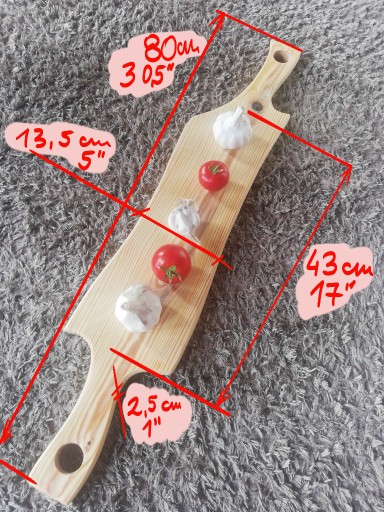 Zdjęcie oferty: deska do serwowania potraw, sosna, 43x13cm
