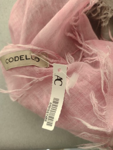 Zdjęcie oferty: Codello Massimo dutti Unqilo Zara Benetton Nowy szal róż+szarość 