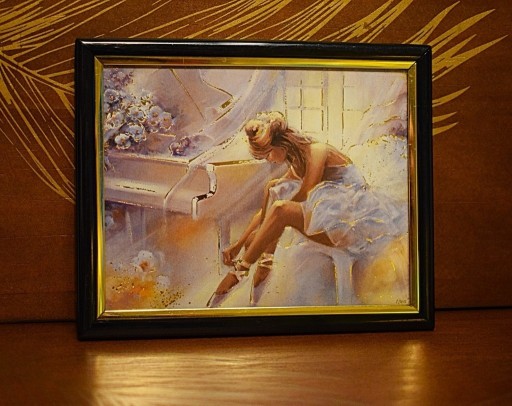 Zdjęcie oferty: ,,Balerina ''- ,Freydoon Rassouli - mała reprodukcja w ramce .