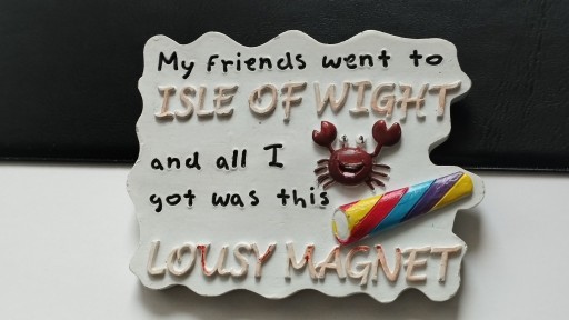 Zdjęcie oferty: Magnes na lodówkę Wyspa Wight Brytania Magnesik