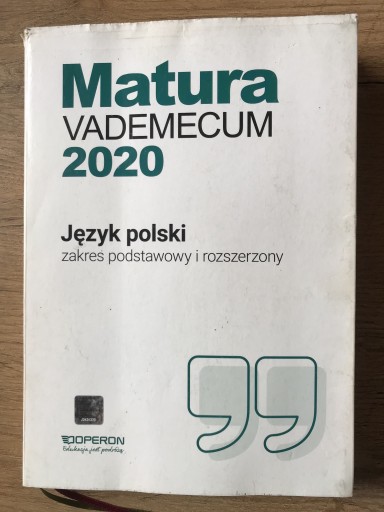 Zdjęcie oferty: Matura vademecum język polski ZP i R-D. Dominik