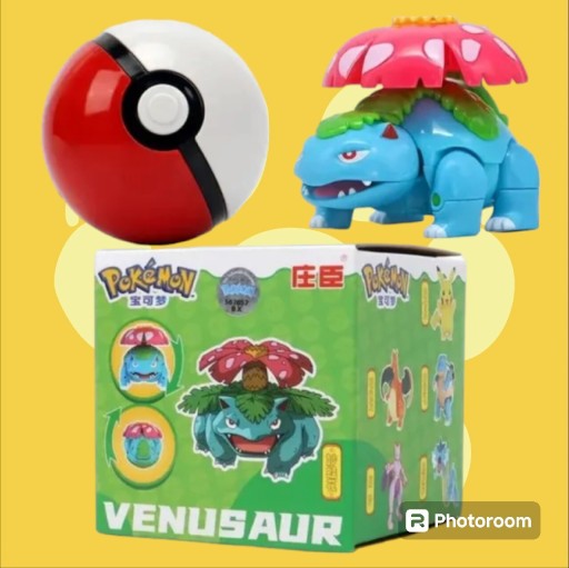 Zdjęcie oferty: Figurka Pokemon Pikachu venosaur + Pokeball 