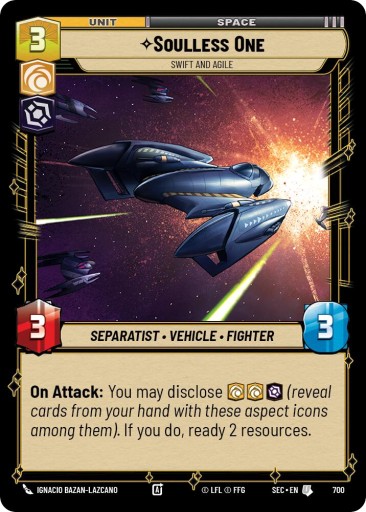 Zdjęcie oferty: Star Wars: Unlimited - SoP - Soulless One (U) 