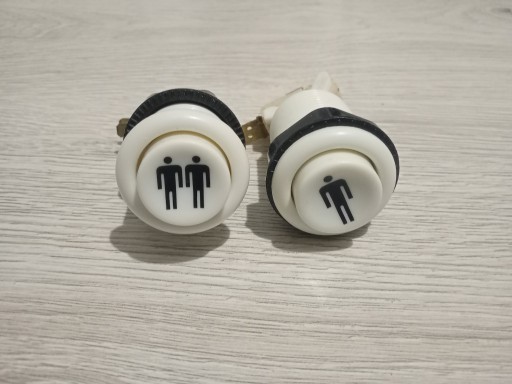 Zdjęcie oferty: Przycisk Button PLAYER 1 i 2 Arcade, otwór 28mm pełnowymiarowe
