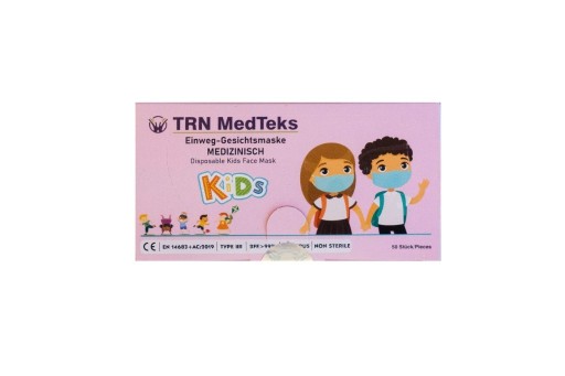 Zdjęcie oferty: TRN MedTeks 3-warstwowe maski dla dzieci, różowe