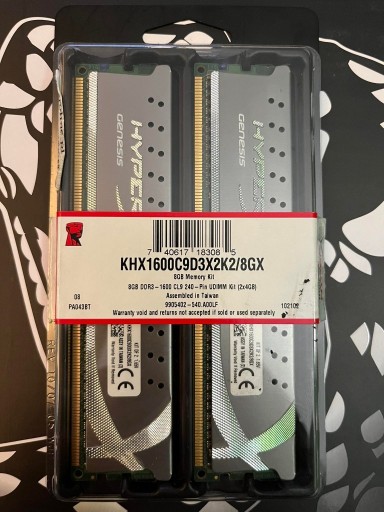 Zdjęcie oferty: KINGSTON HYPERX GENESIS 2X4GB DDR3