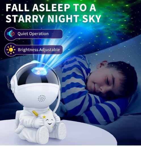 Zdjęcie oferty: projektor gwiazd, lampka nocna (astronauta) 