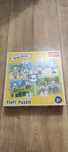 Zdjęcie oferty: Puzzle Trefl 3+ Kicia Kocia 4 w 1 