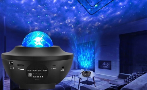 Zdjęcie oferty: LAMPKA NOCNA PROJEKTOR GWIAZD GŁOŚNIK BLUETOOTH