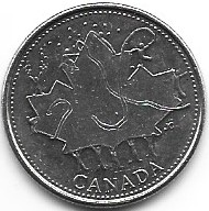 Zdjęcie oferty: Canada 25 c.2002 okol.      