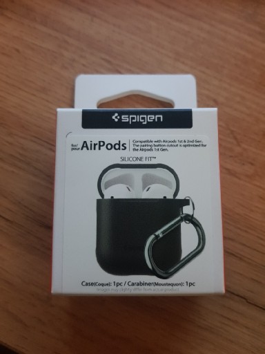 Zdjęcie oferty: Etui Spigen do AirPods silikonowe czarne