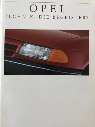 Zdjęcie oferty: Prospekt - katalog Opel - wszystkie modele 1991r.