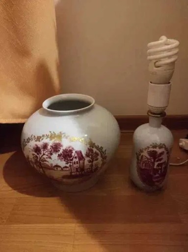 Zdjęcie oferty: lampa i wazon niemiecki 