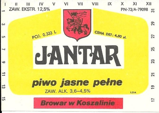 Zdjęcie oferty: Piwo jasne pełne Browar w Koszalinie