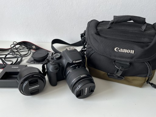 Zdjęcie oferty: Lustrzanka cyfrowa Canon EOS 1200D + 2 obiektywy