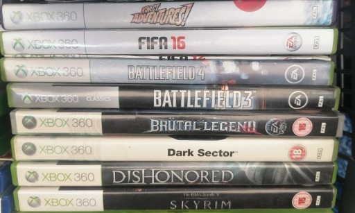 Zdjęcie oferty: Zestaw 8 Gier na konsole Xbox 360