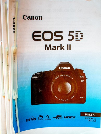 Zdjęcie oferty: Canon EOS 5D Mark II Instrukcja obsługi - wydrukA4