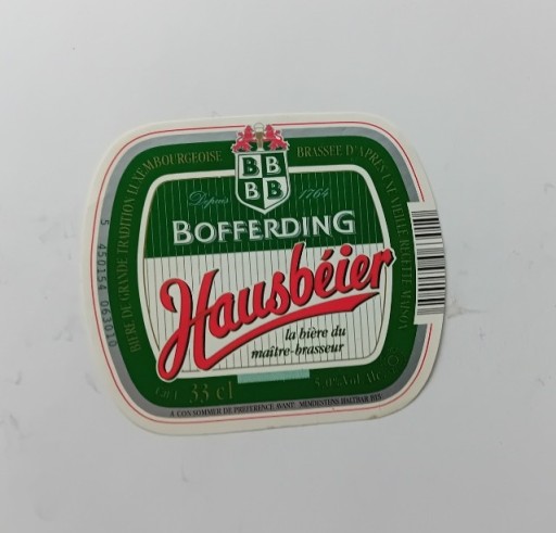 Zdjęcie oferty: Etykieta piwa z Luksemburga