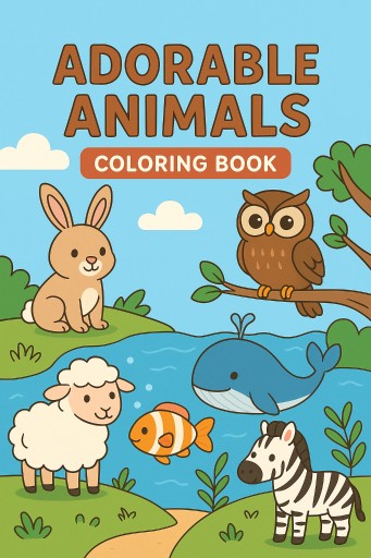 Zdjęcie oferty: Kolorowanka ze zwierzętami dla dzieci