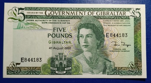 Zdjęcie oferty: Banknot , GIBRALTAR 1988