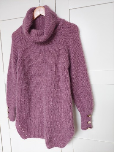 Zdjęcie oferty: Sweter wrzos fioletowy Made In Italy roz. Uni 