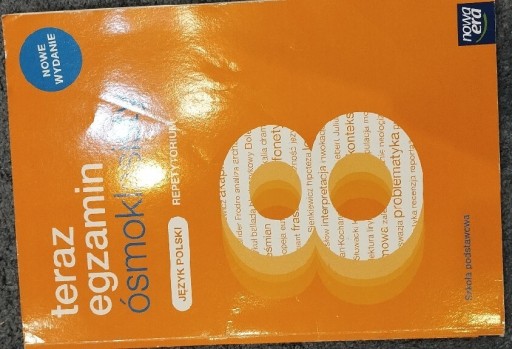 Zdjęcie oferty: Teraz egzamin ósmoklasisty Polski Repetytorium Jerzy Janowicz