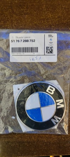 Zdjęcie oferty: Oryginalny emblemat BMW 51 76 7 288 752