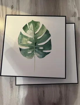 Zdjęcie oferty: Obraz Deco box Liść 50 x 50 cm