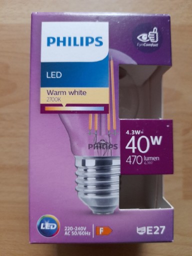 Zdjęcie oferty: Żarówka PHILIPS LED 40W E27 470 LUMEN