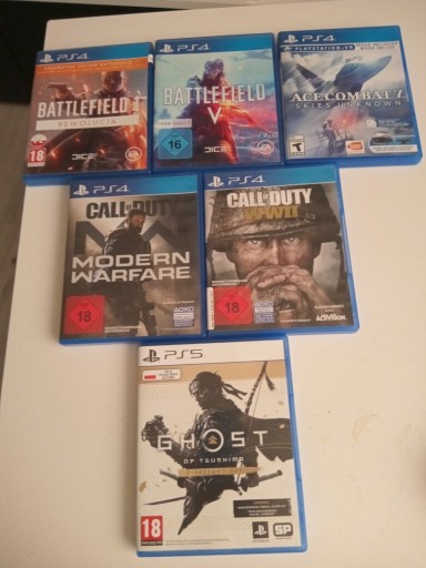Zdjęcie oferty: Call of duty modern warfare WW II ghost of tsuhima
