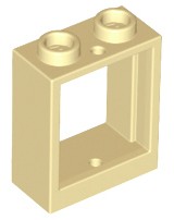 Zdjęcie oferty: LEGO 4 x 60592 okno łukowe 2x2 - piaskowy