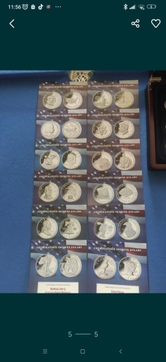 Zdjęcie oferty: Amerykańskie srebrne Dolary monety kolekcja