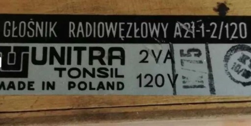 Zdjęcie oferty: Vintage głośnik Tonsil "kołchoźnik"  niezły stan