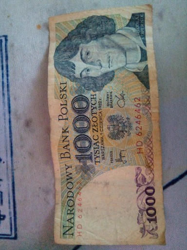 Zdjęcie oferty: banknot 1000zł z 1982r