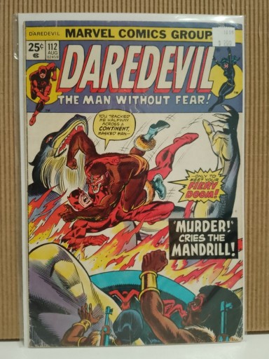 Zdjęcie oferty: Daredevil #112 (Marvel 1974) Mandrill