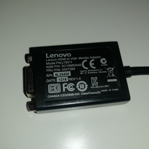 Zdjęcie oferty: Adapter lenovo model LT8511
