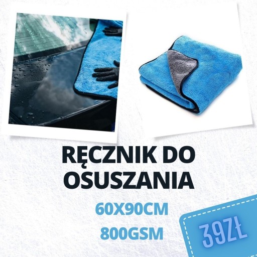 Zdjęcie oferty: Ręcznik mikrofibra do lakieru 60x90cm 800GSM 