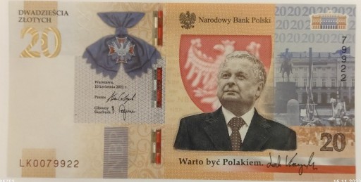 Zdjęcie oferty: 20zł Lech Kaczyński -Warto być Polakiem LK0079922