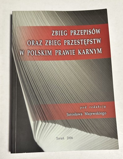 Zdjęcie oferty: ZBIEG PRZEPISÓW ORAZ ZBIEG PRZESTĘPSTW MAJEWSKI